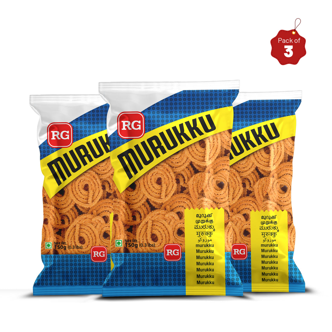 RG Murukku Plain 150 gm Pkt