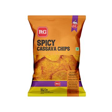 RG Cassava Chips Spicy 150 gm Pkt