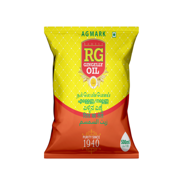 RG Gingelly Oil Pouch 500 ml
